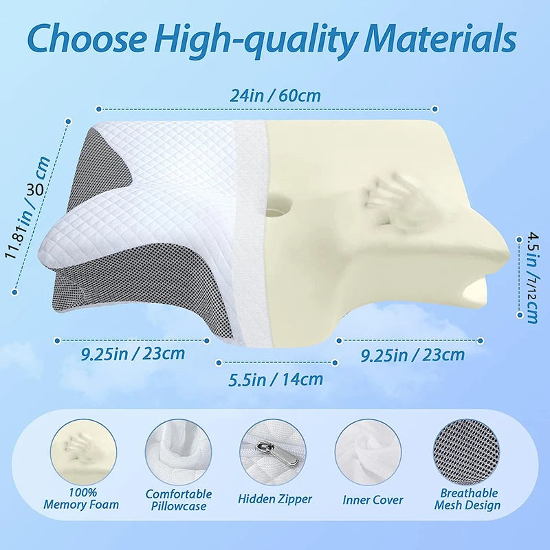 Orthopedic Memory Cervical Pillow for Neck Pain - Blooming Trendz