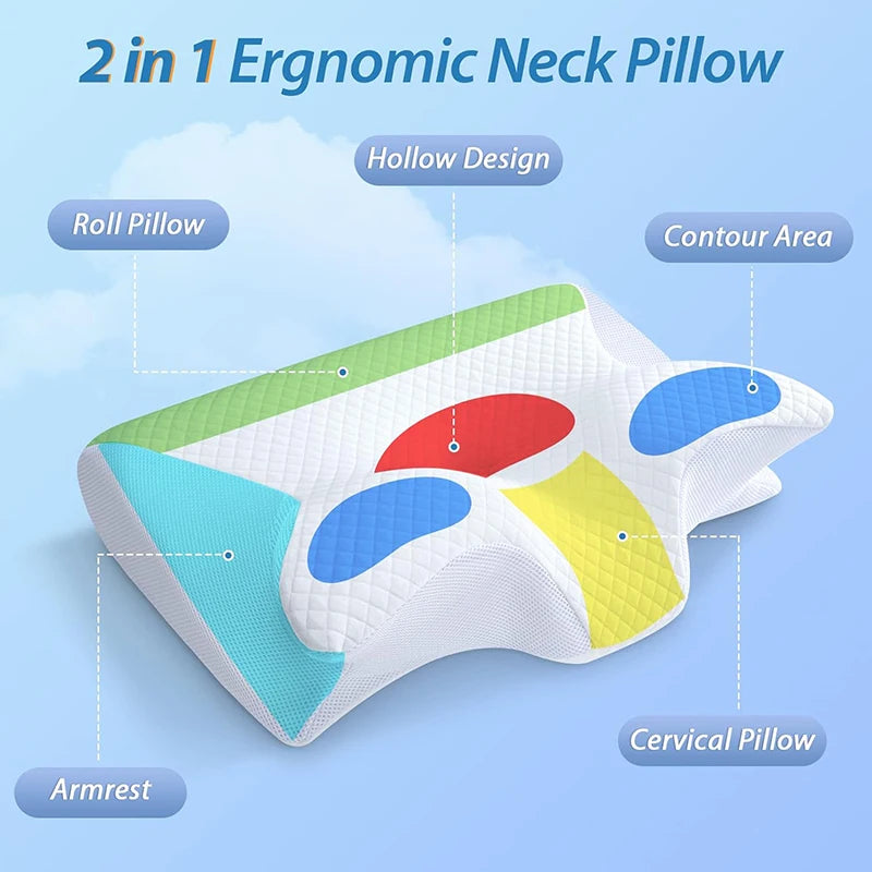 Orthopedic Memory Cervical Pillow for Neck Pain - Blooming Trendz