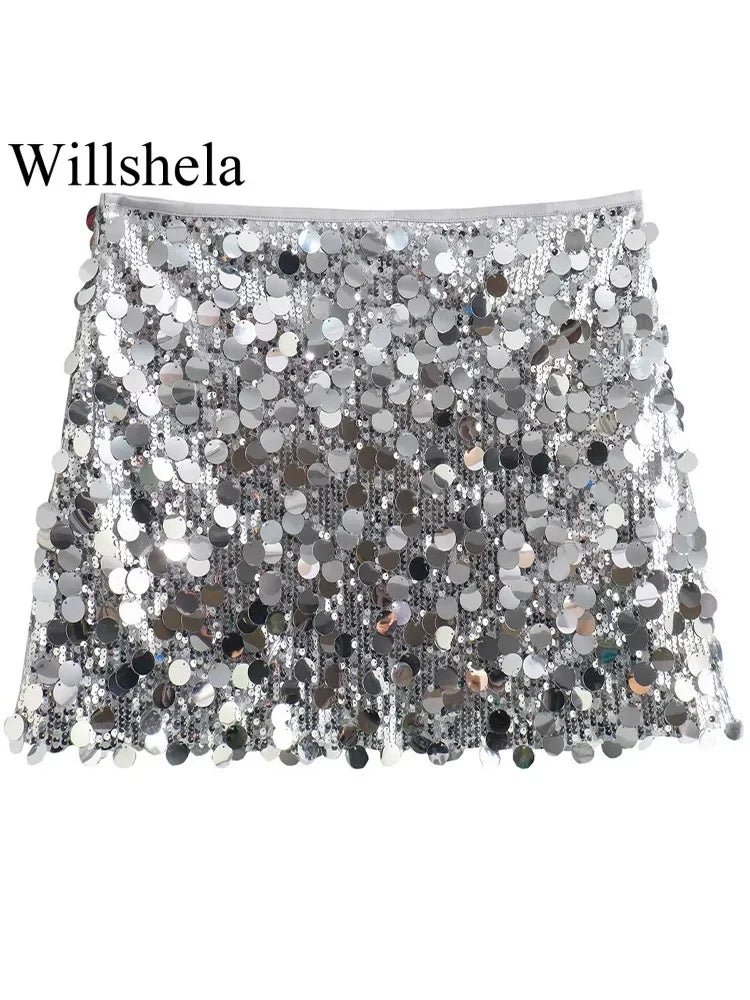 Festive Sparkle Vintage Skirt