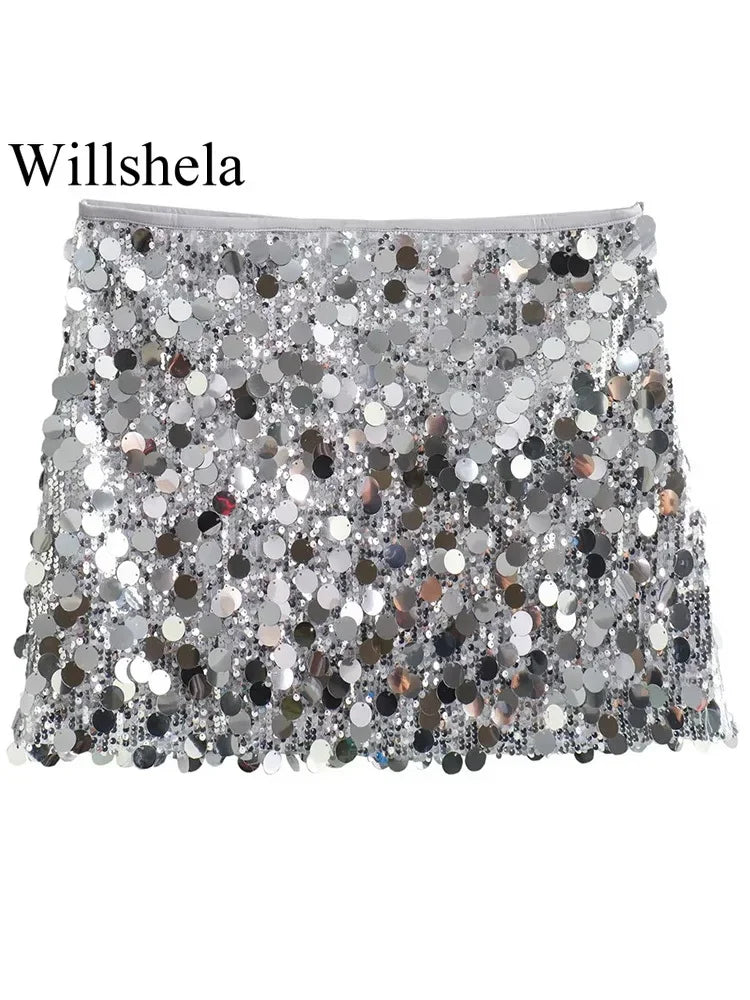 Festive Sparkle Vintage Skirt