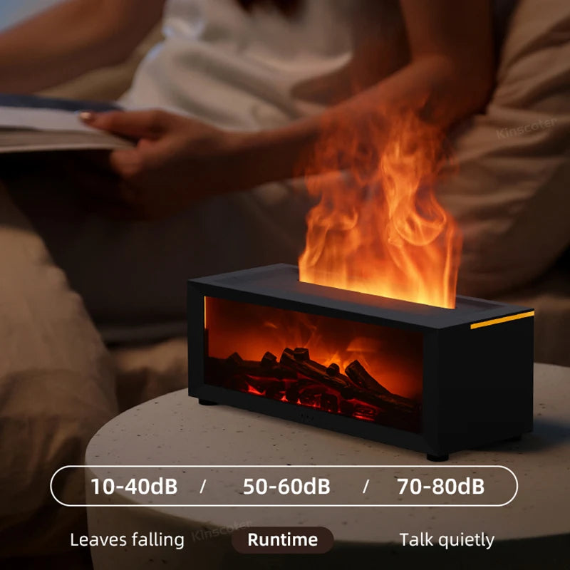 Fireplace Air Humidifier LED Aroma Diffuser